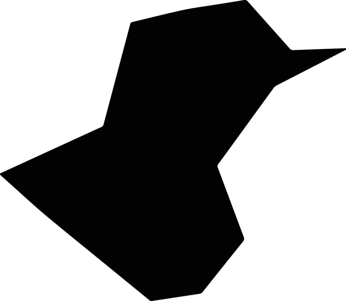 Luotianxian China silhouette map vector