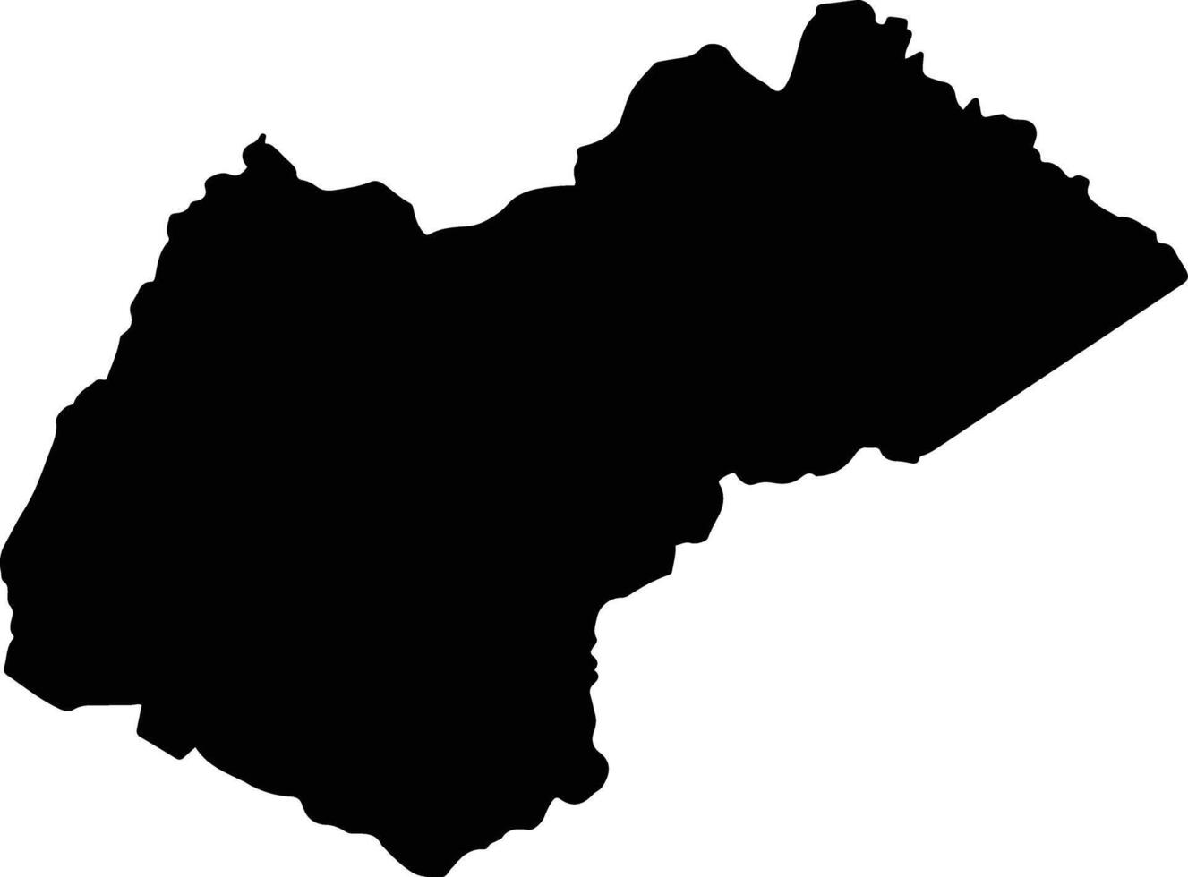 Luque Paraguay silhouette map vector