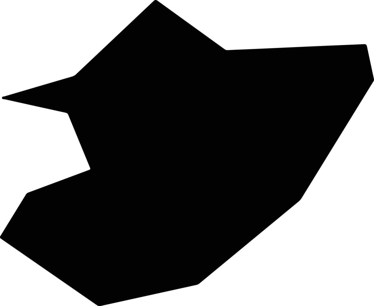Luquxian China silhouette map vector