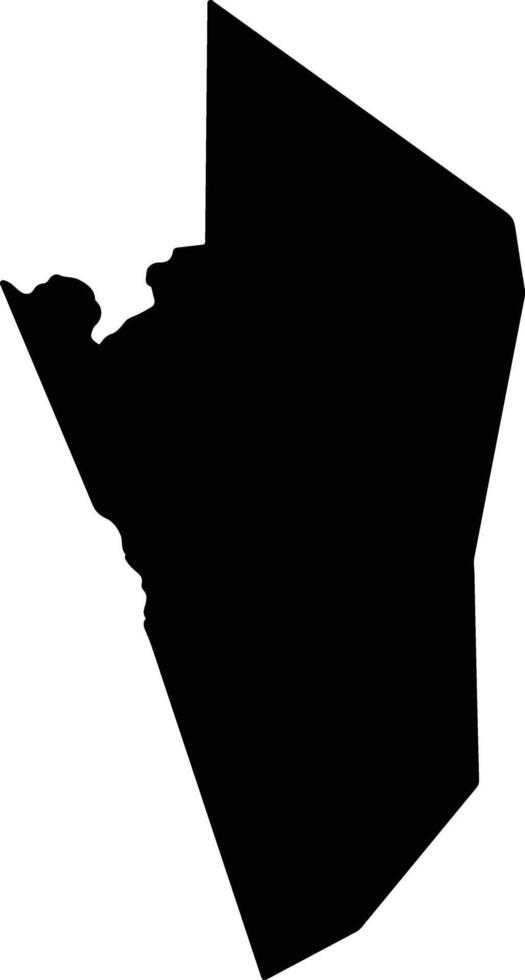 Lushuixian China silhouette map vector