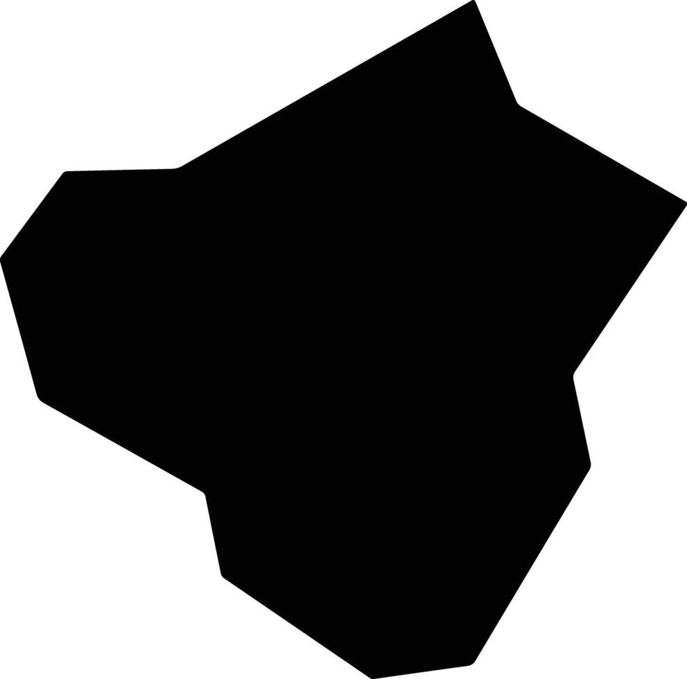 Lushixian China silhouette map vector
