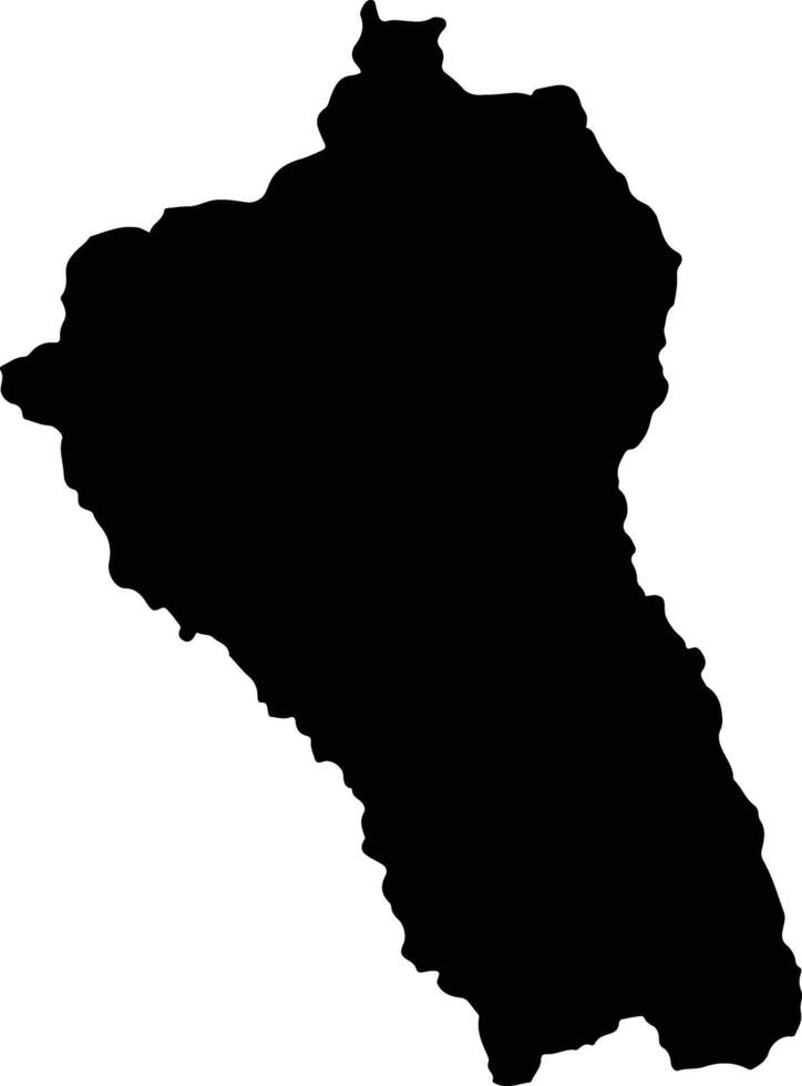 Luya Peru silhouette map vector