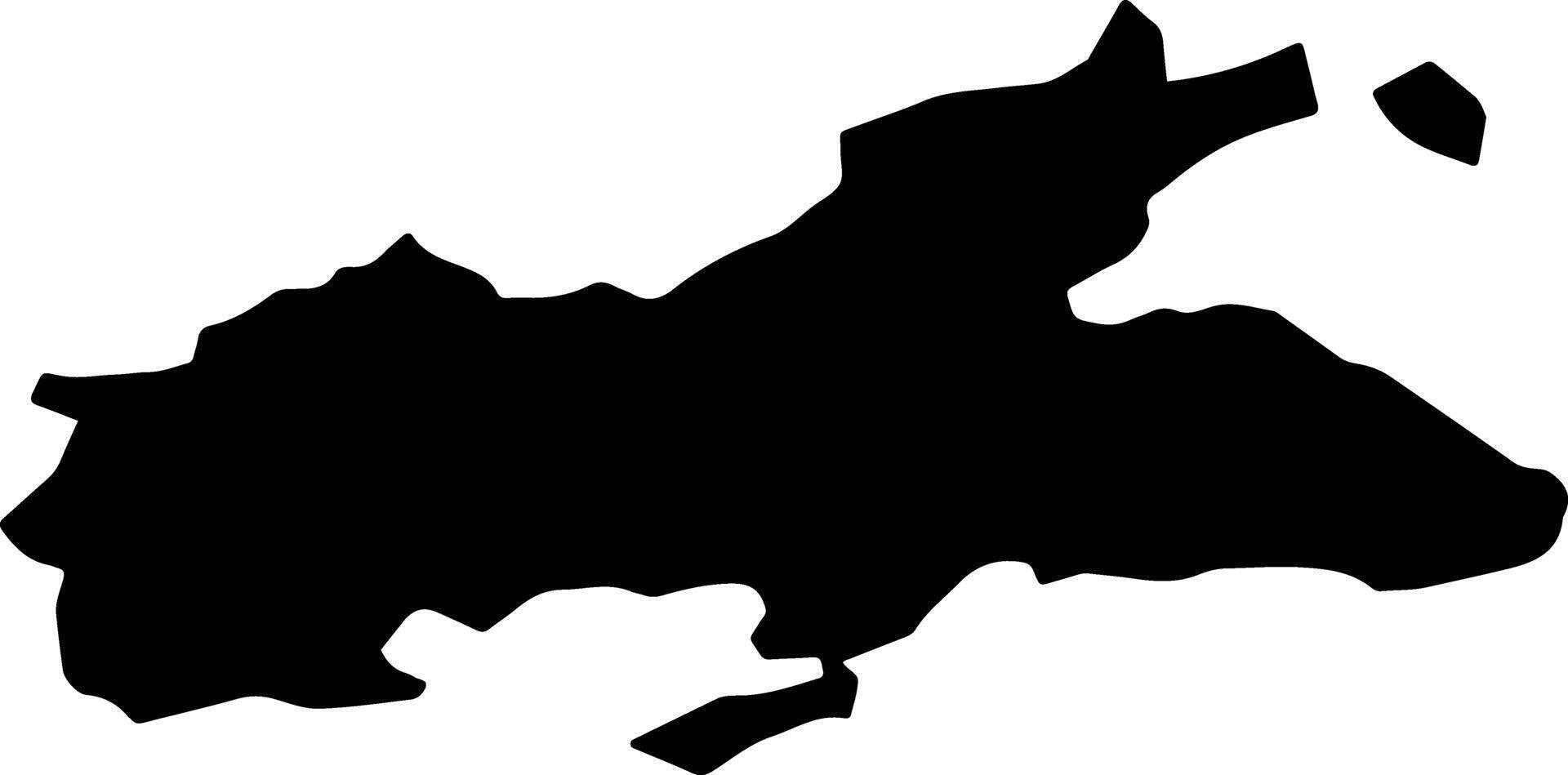 Luzern Switzerland silhouette map vector
