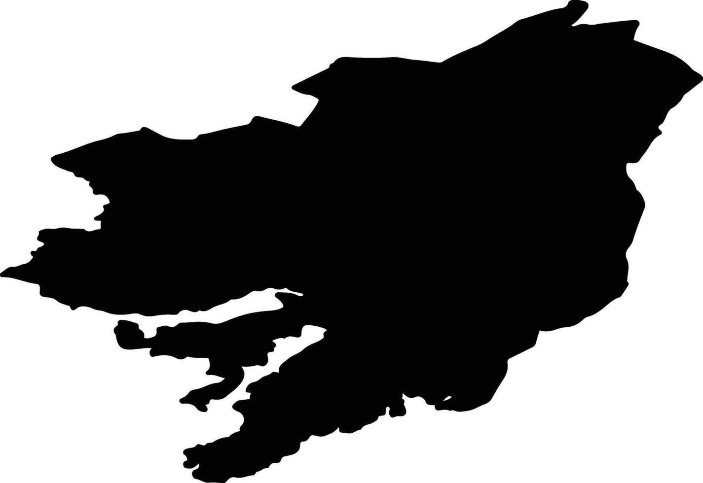 Lyngdal nor Norway silhouette map vector