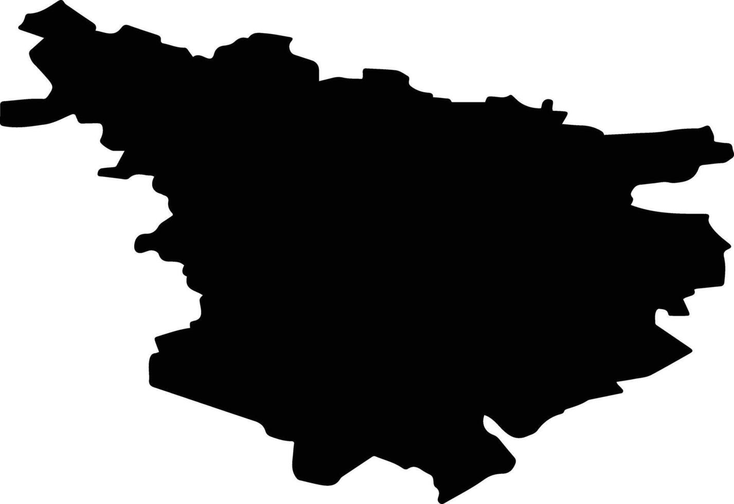 Lysogorsky District Russia silhouette map vector