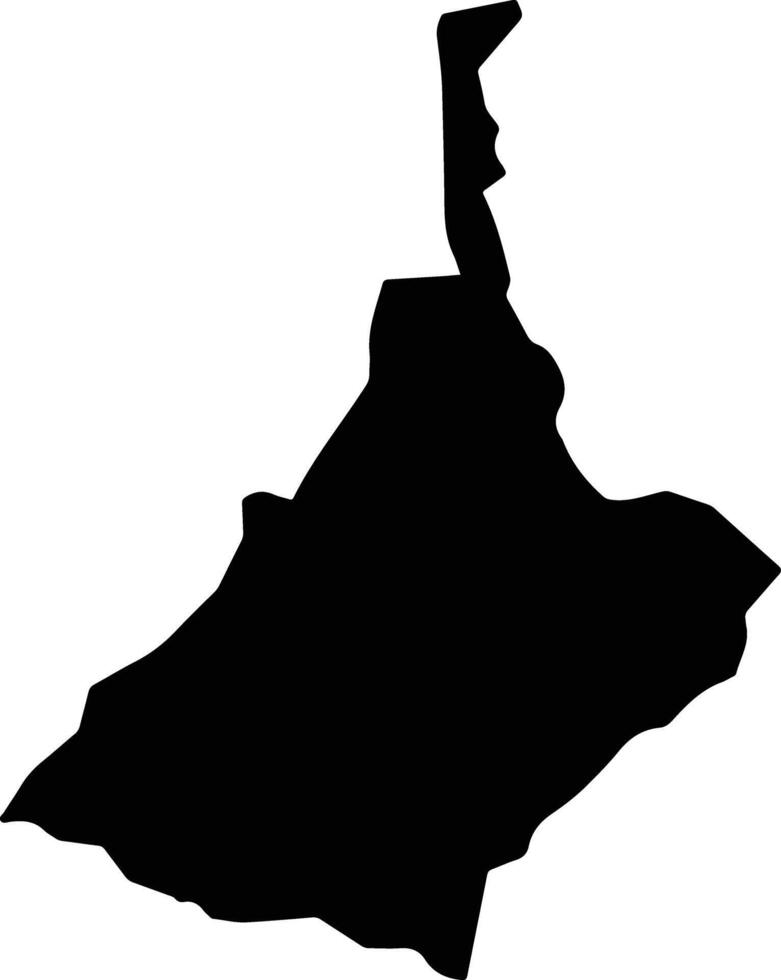 Lyssons Jamaica silhouette map vector
