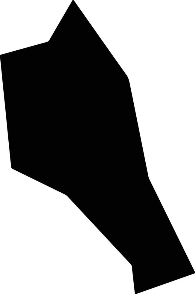 Lythragkomi Cyprus silhouette map vector