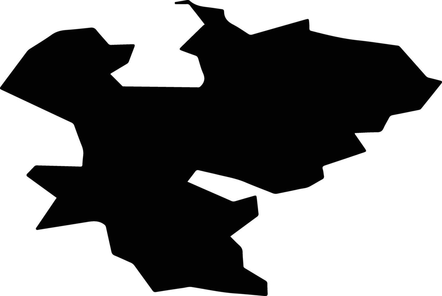 Lyuberetsky District Russia silhouette map vector