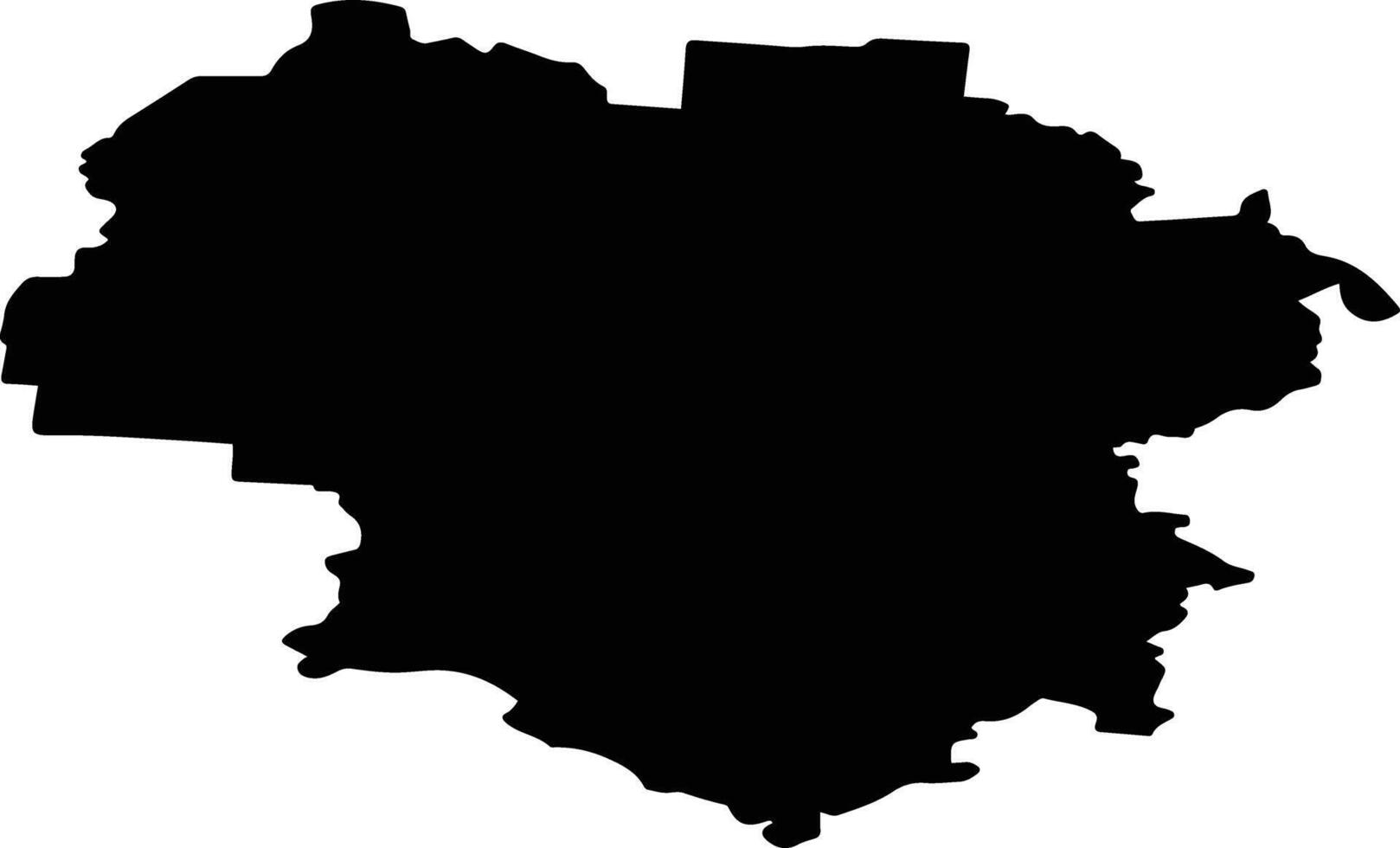 Lyubytinsky District Russia silhouette map vector