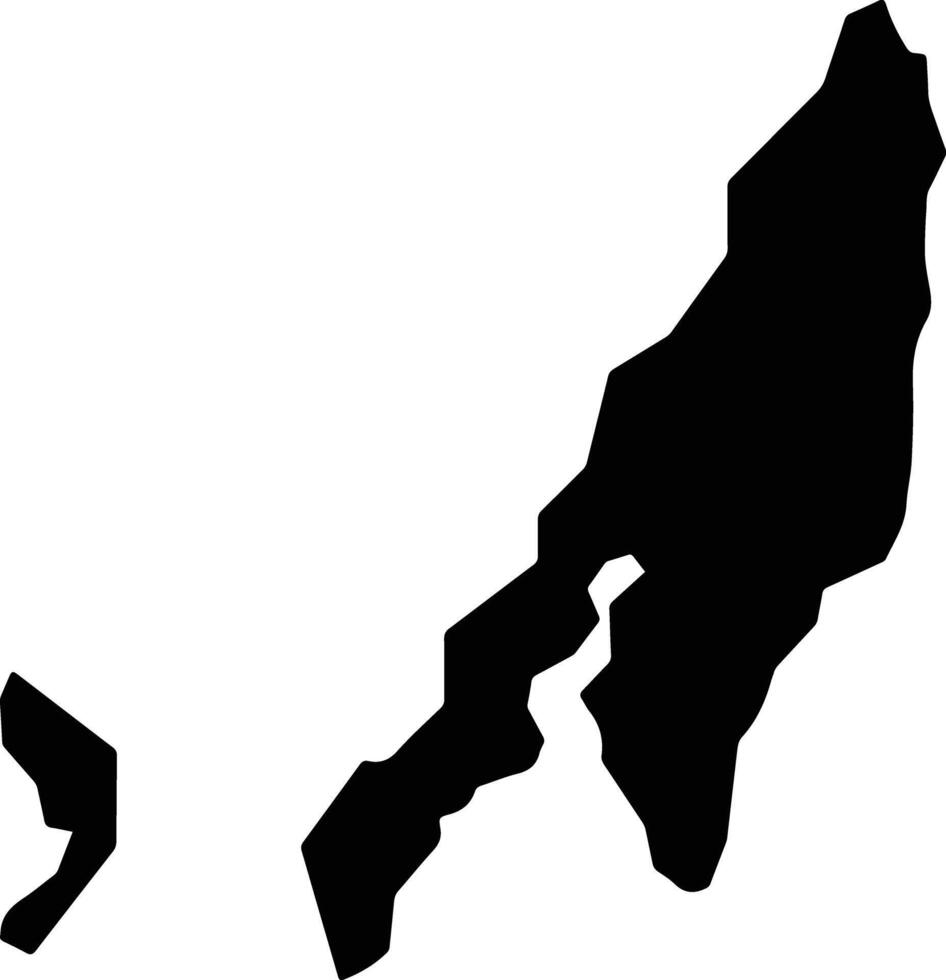 Maap Micronesia silhouette map vector