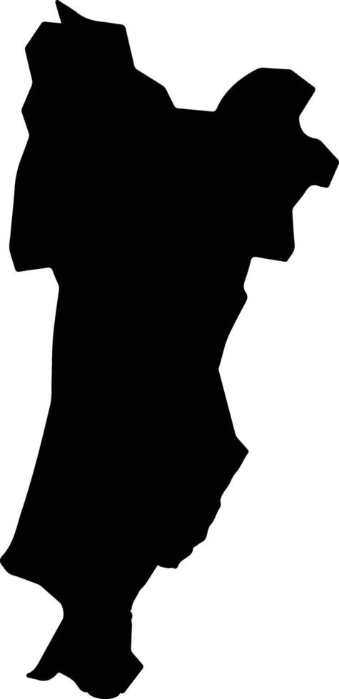 Mabanda Burundi silhouette map vector