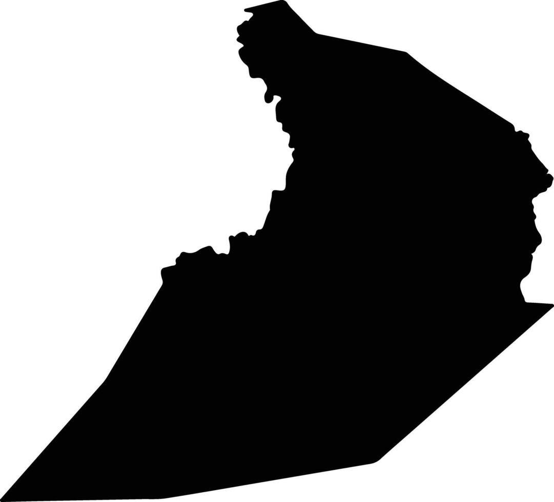 Macaracas Panama silhouette map vector