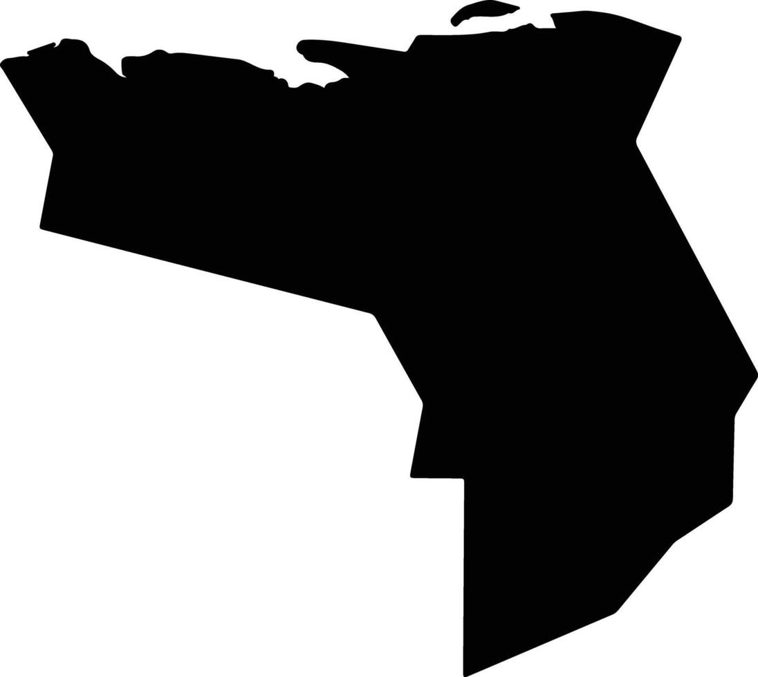 Macau Brazil silhouette map vector