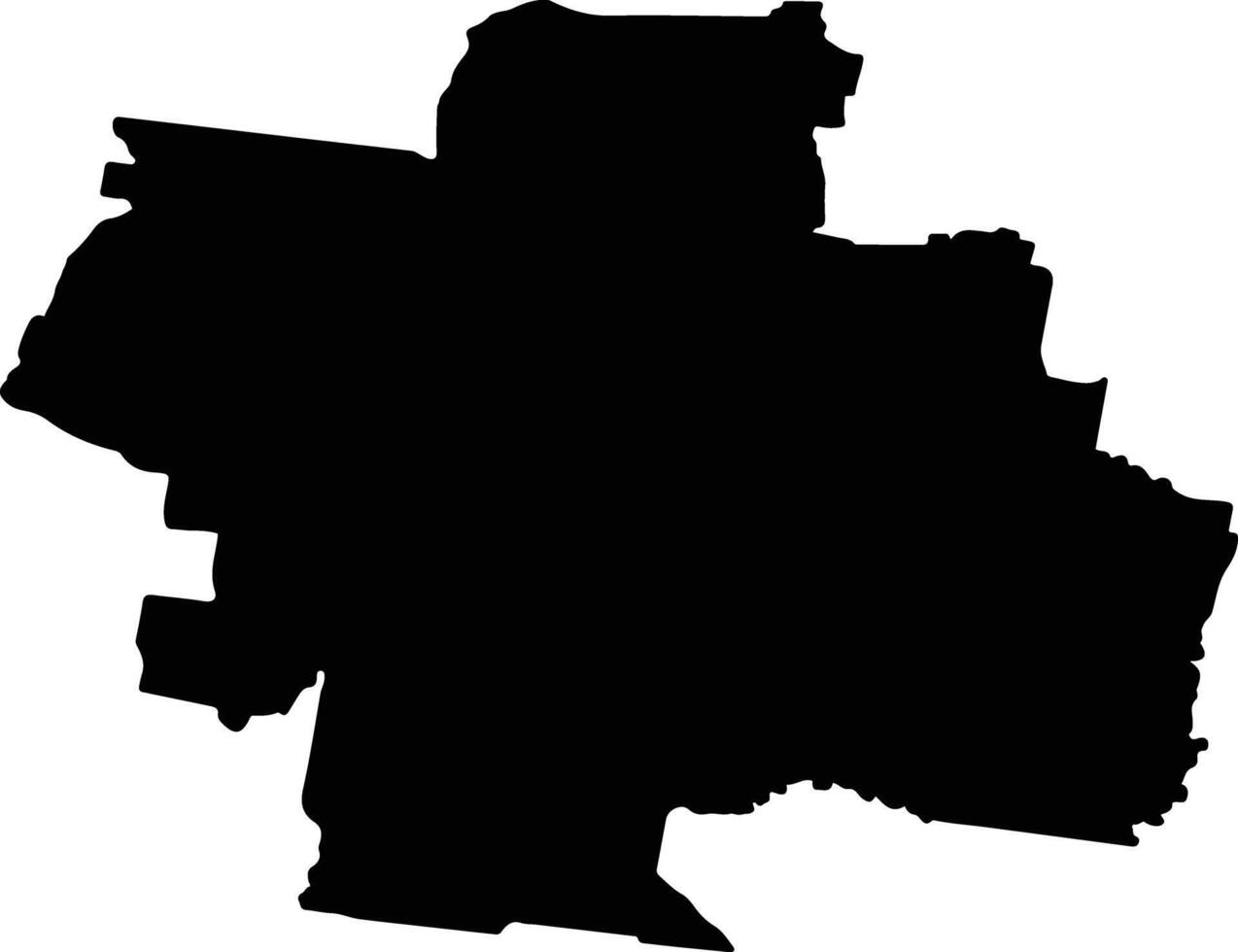 Macedon Ranges Australia silhouette map vector