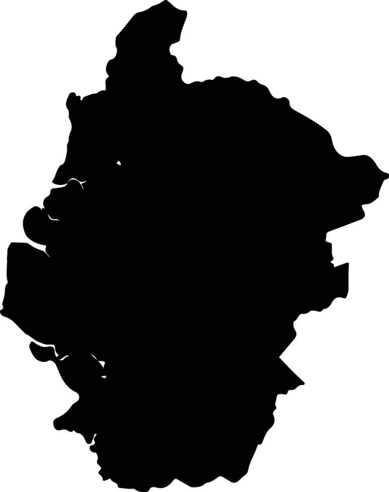 Machala Ecuador silhouette map vector