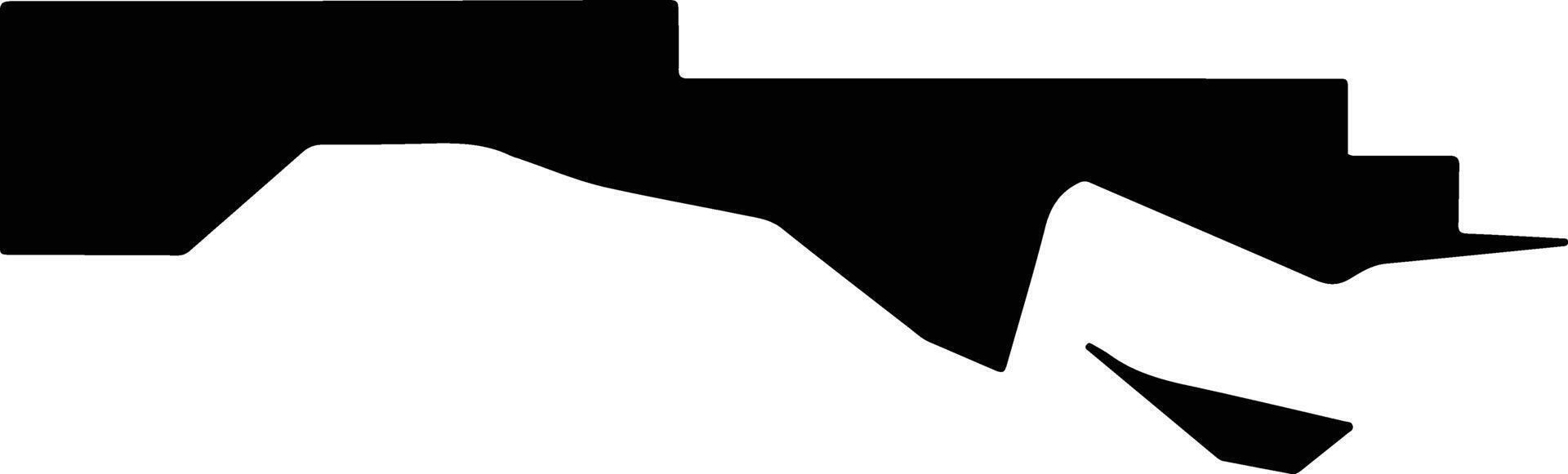 Mackinac United States silhouette map vector