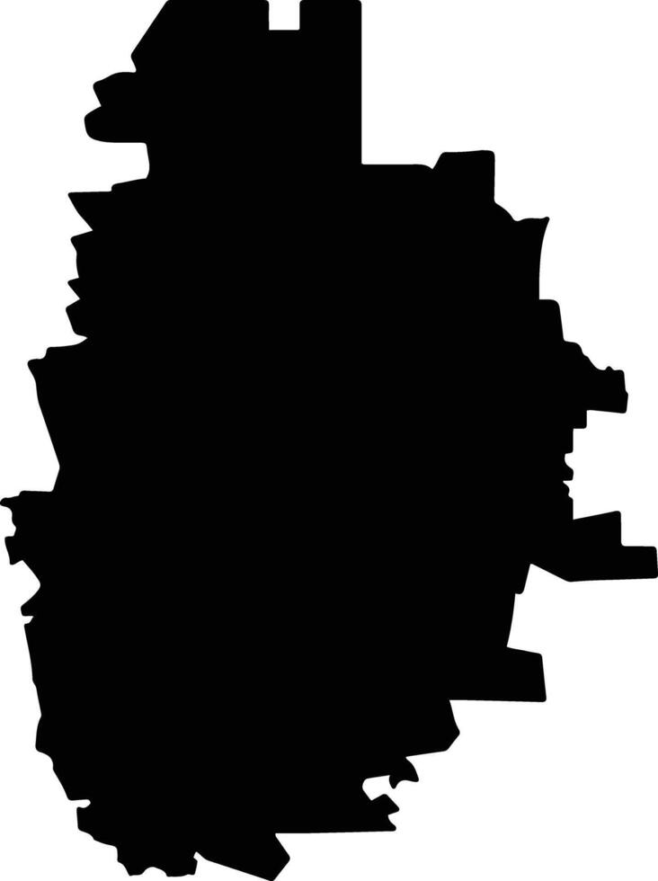 Madera Mexico silhouette map vector