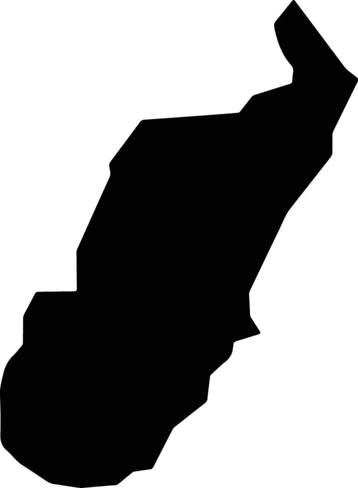 Madi Okollo Uganda silhouette map vector