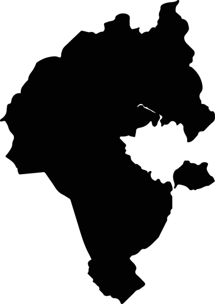 Madolenihmw Micronesia silhouette map vector