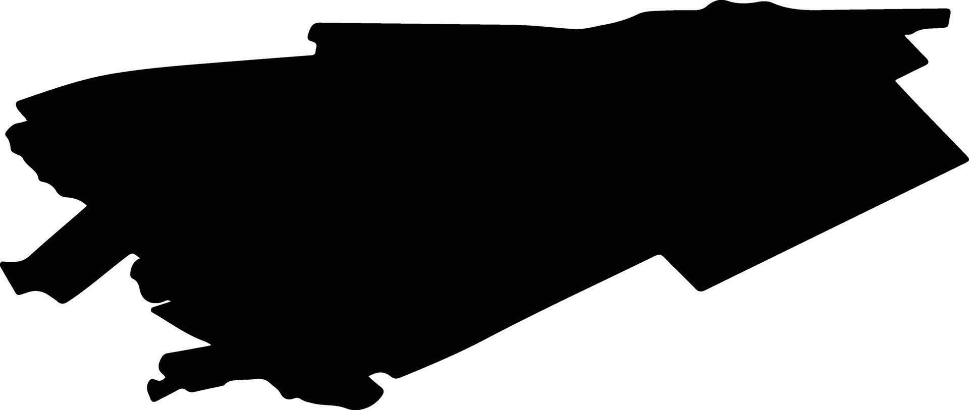 MAGURA Romania silhouette map vector