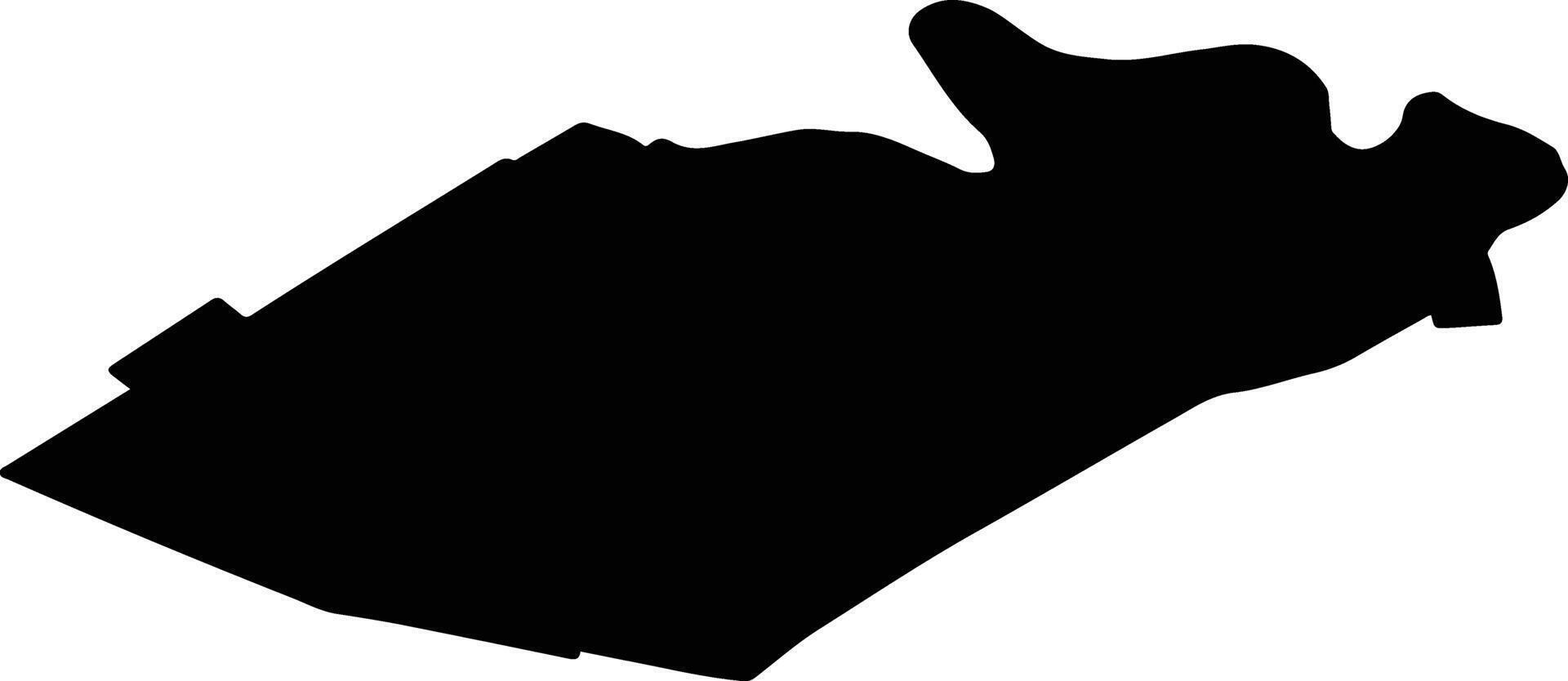 MAIA Romania silhouette map vector