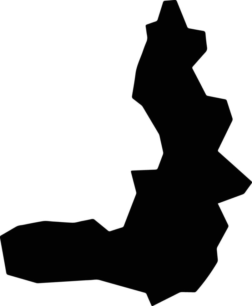 Maibara Japan silhouette map vector