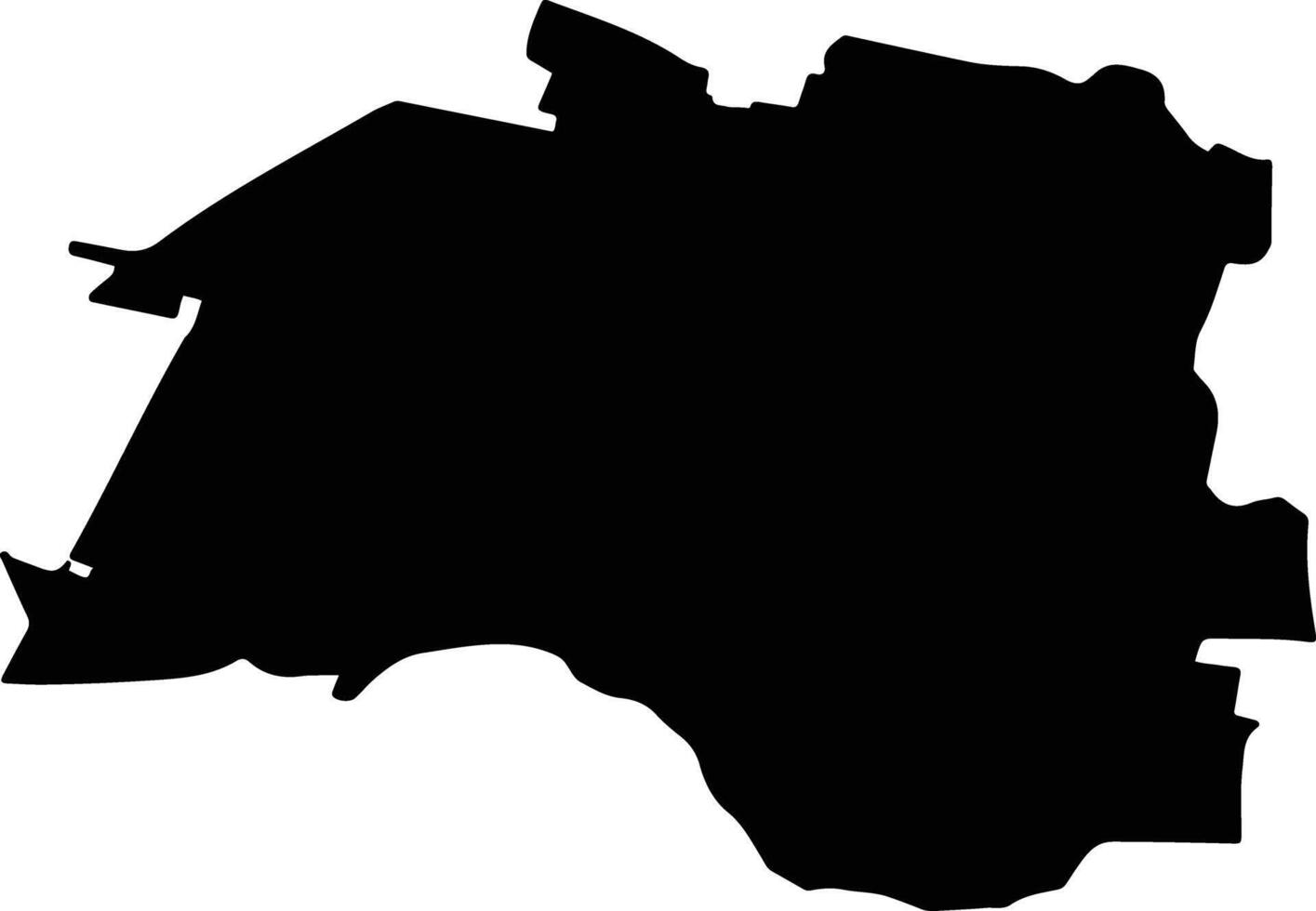 Mailiao Taiwan silhouette map vector