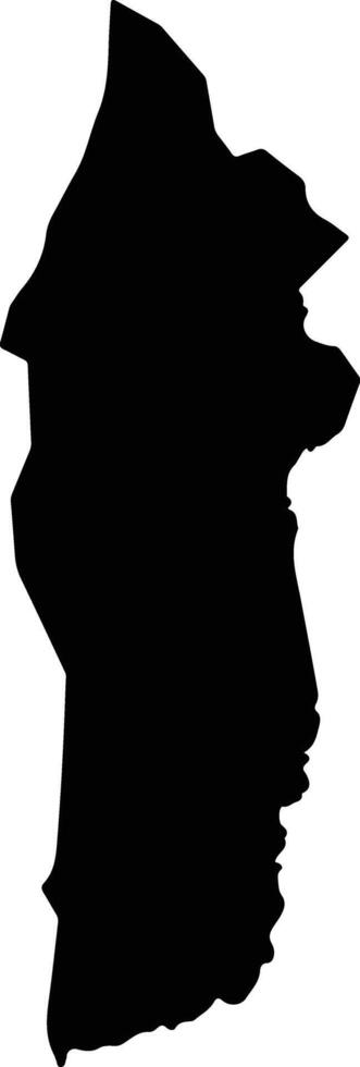 Maiha Nigeria silhouette map vector