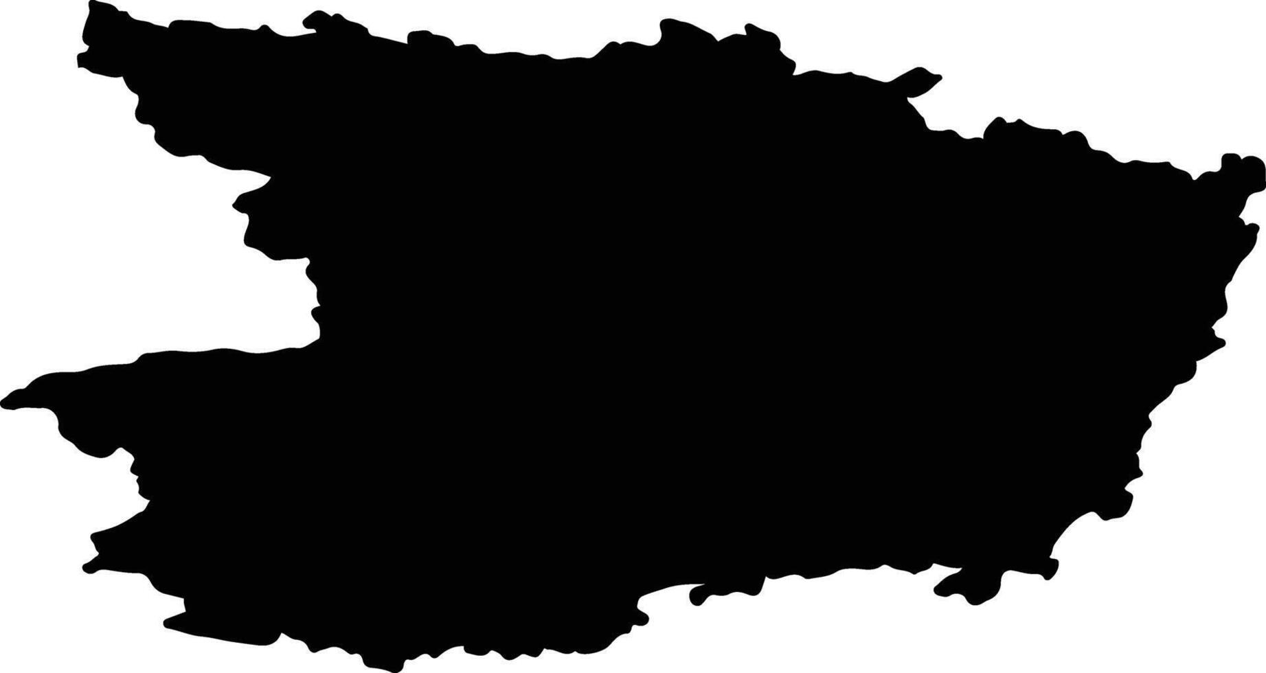 Maine et Loire France silhouette map vector