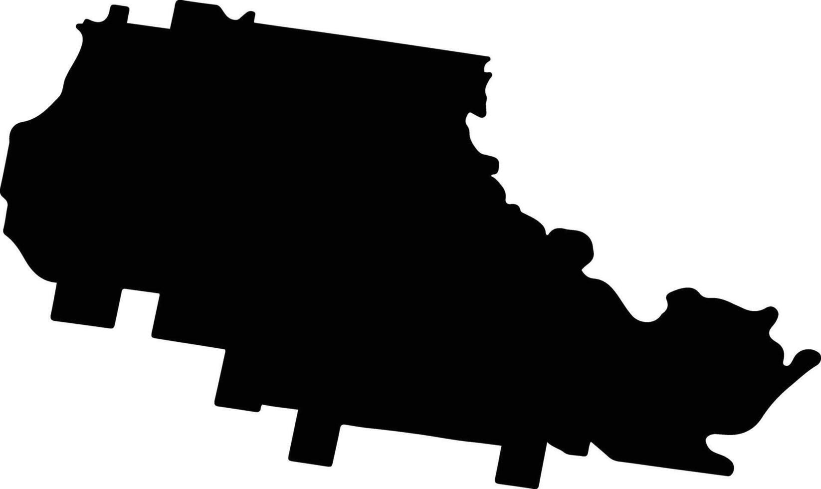 Maitland Australia silhouette map vector