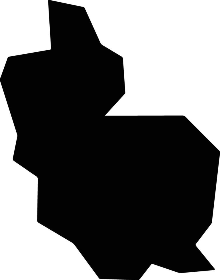 Majang Ethiopia silhouette map vector