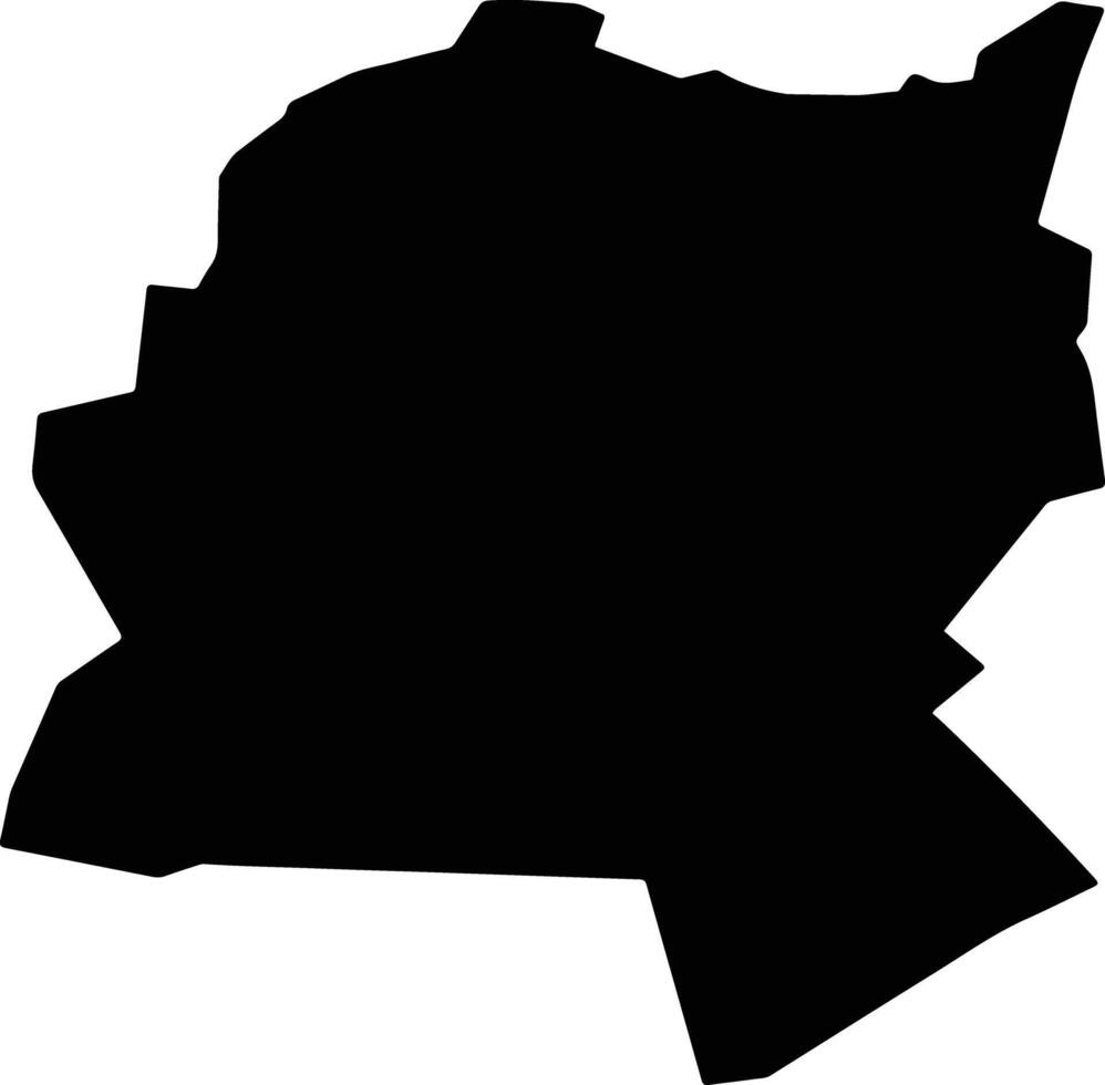 Majibacoa Cuba silhouette map vector