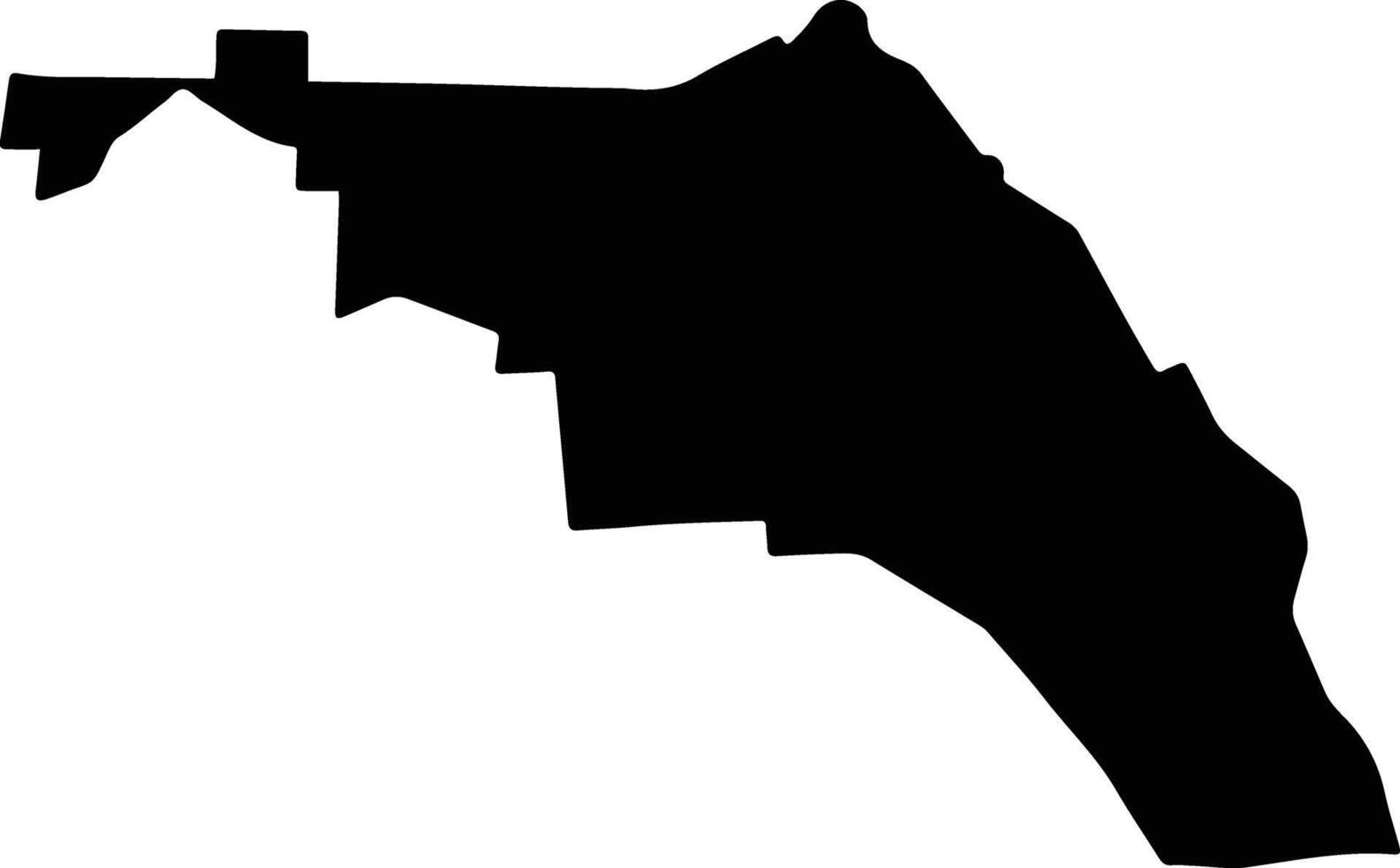MANASTIREA Romania silhouette map vector