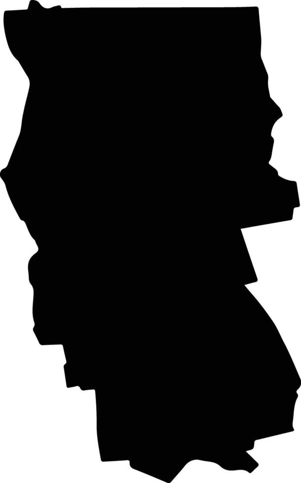 MANASTIUR Romania silhouette map vector