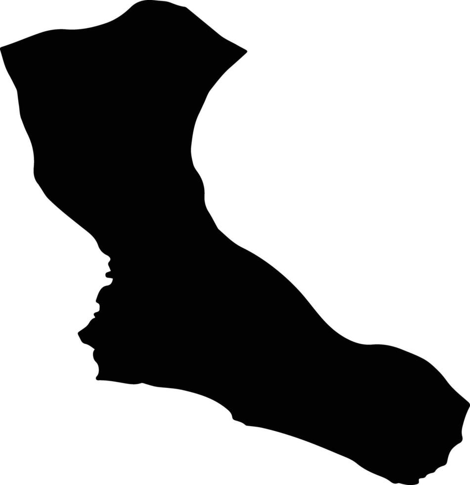 Manavgat Turkey silhouette map vector