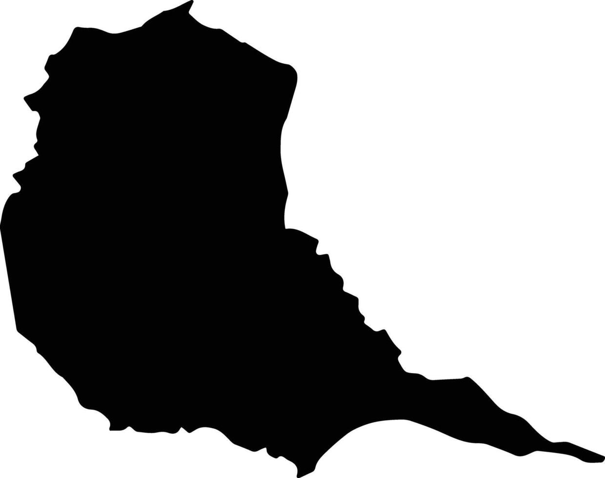Manaus Brazil silhouette map vector