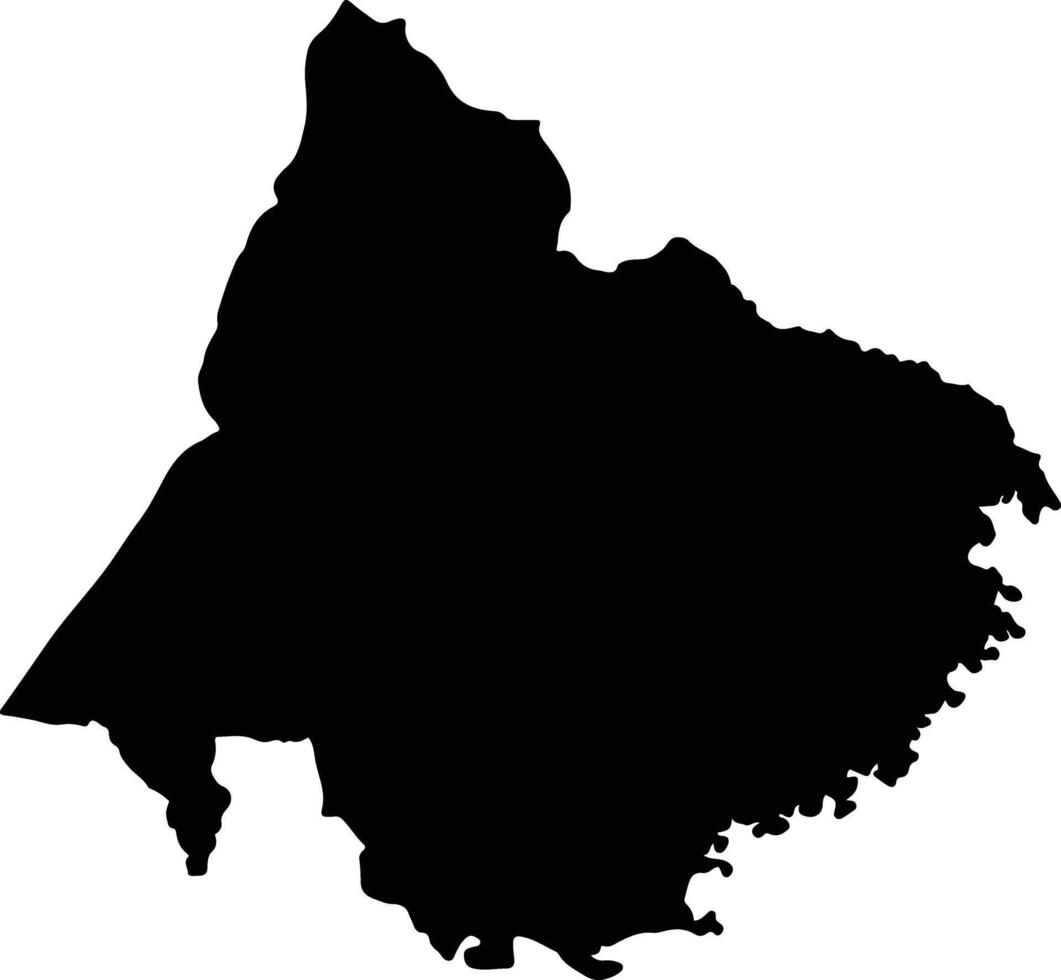Mancha Khiri Thailand silhouette map vector