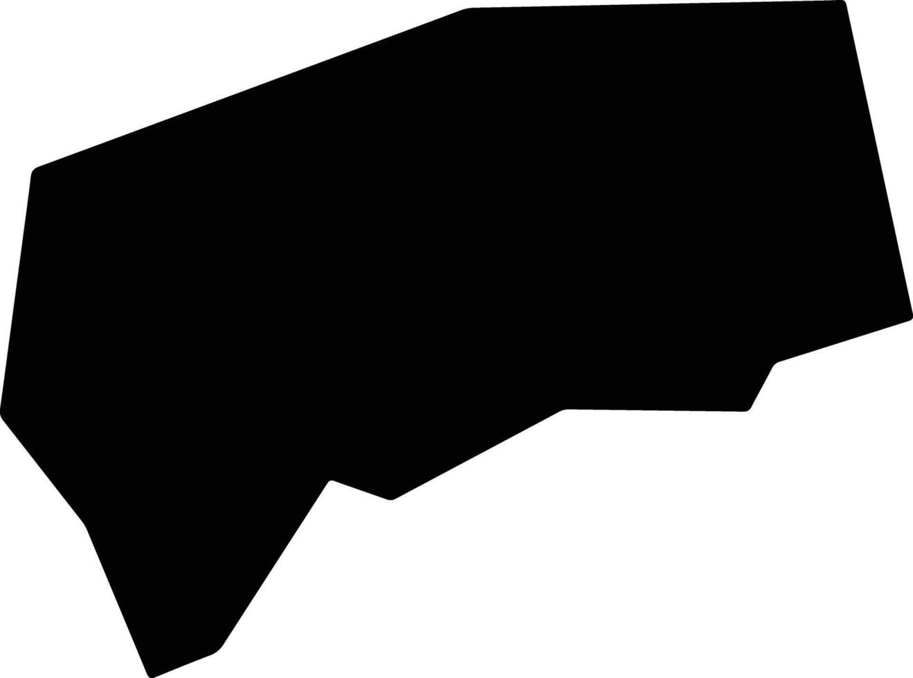 Mandres Cyprus silhouette map vector
