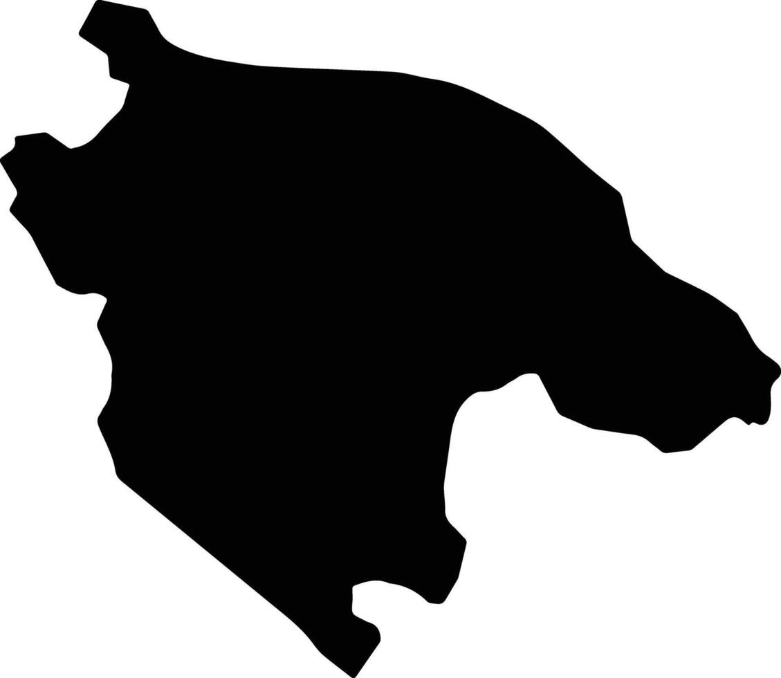 Mang Thit Vietnam silhouette map vector