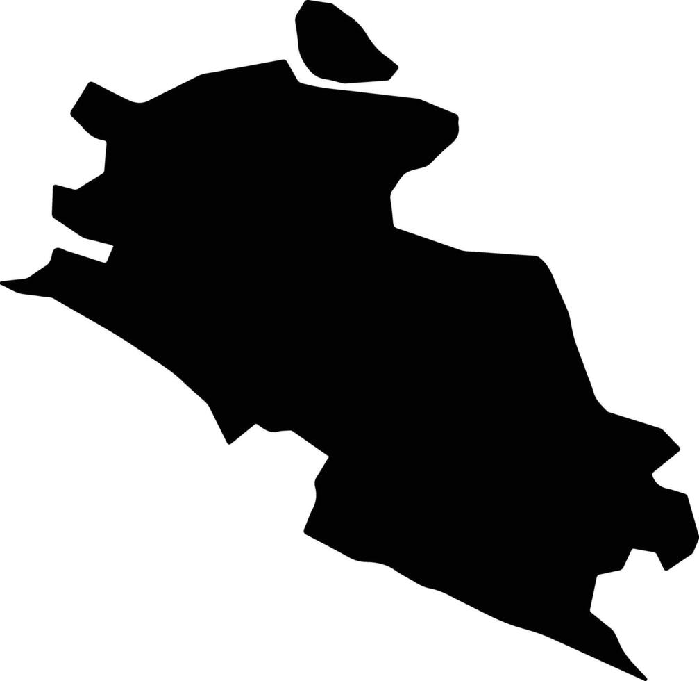 Manfalut Egypt silhouette map vector