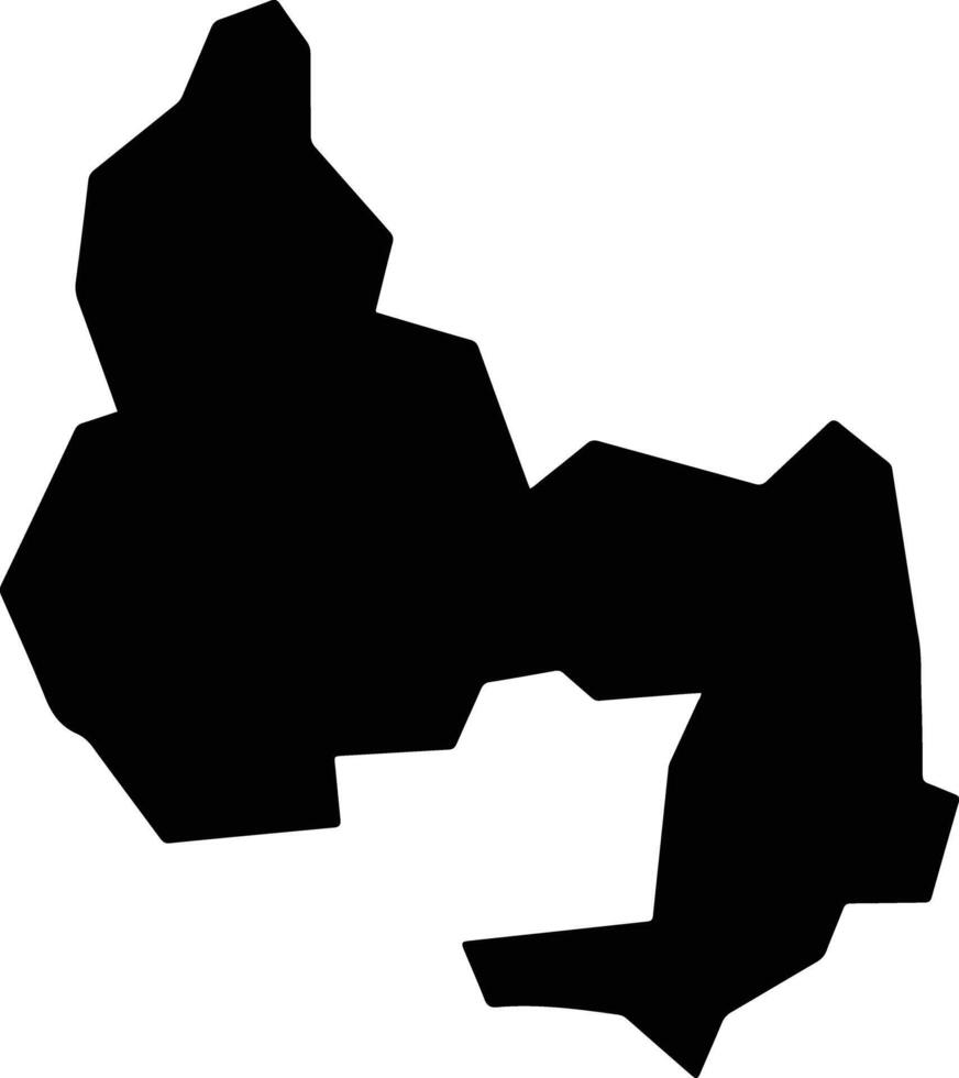 Mani Nigeria silhouette map vector
