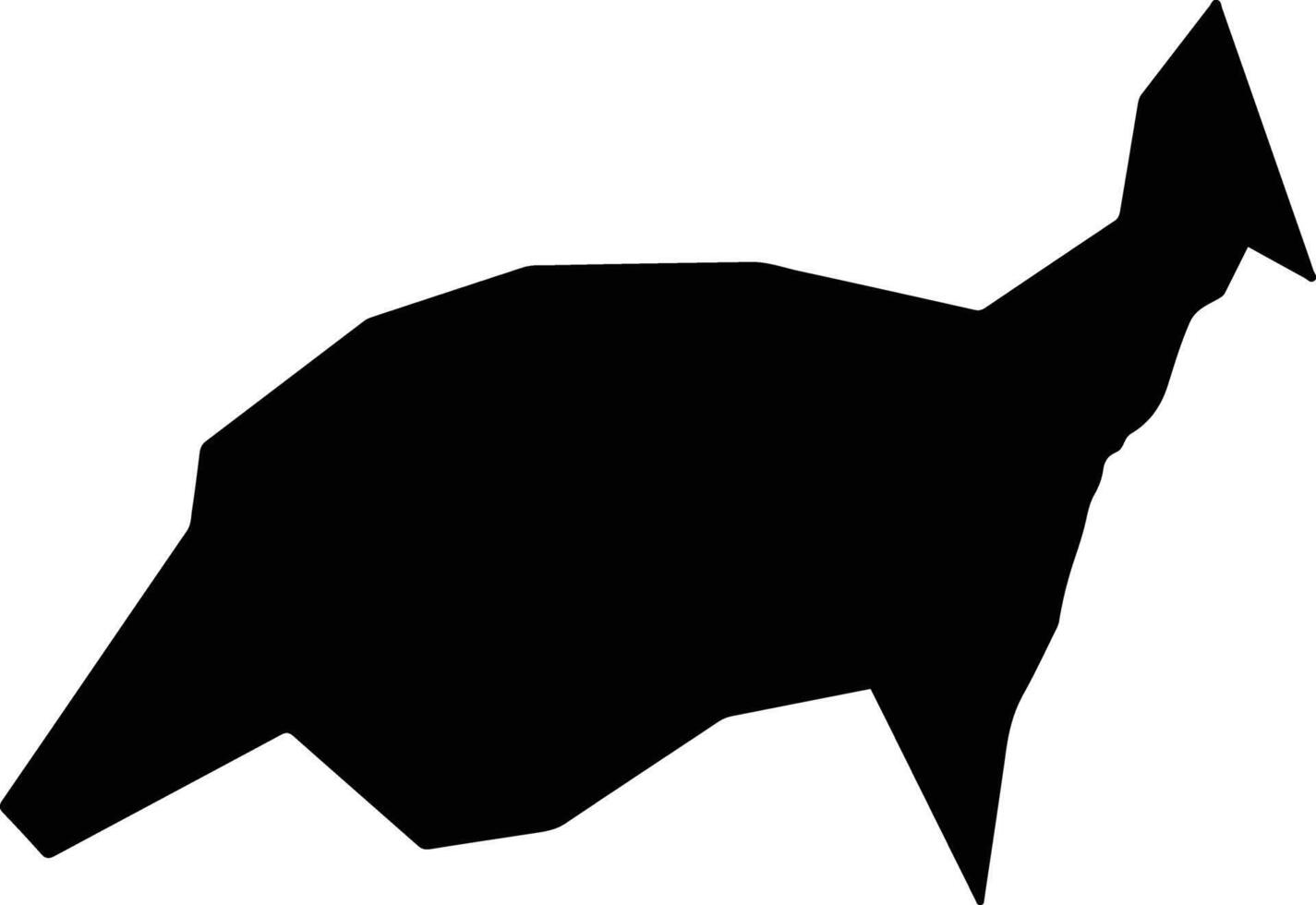 Manjiya Uganda silhouette map vector