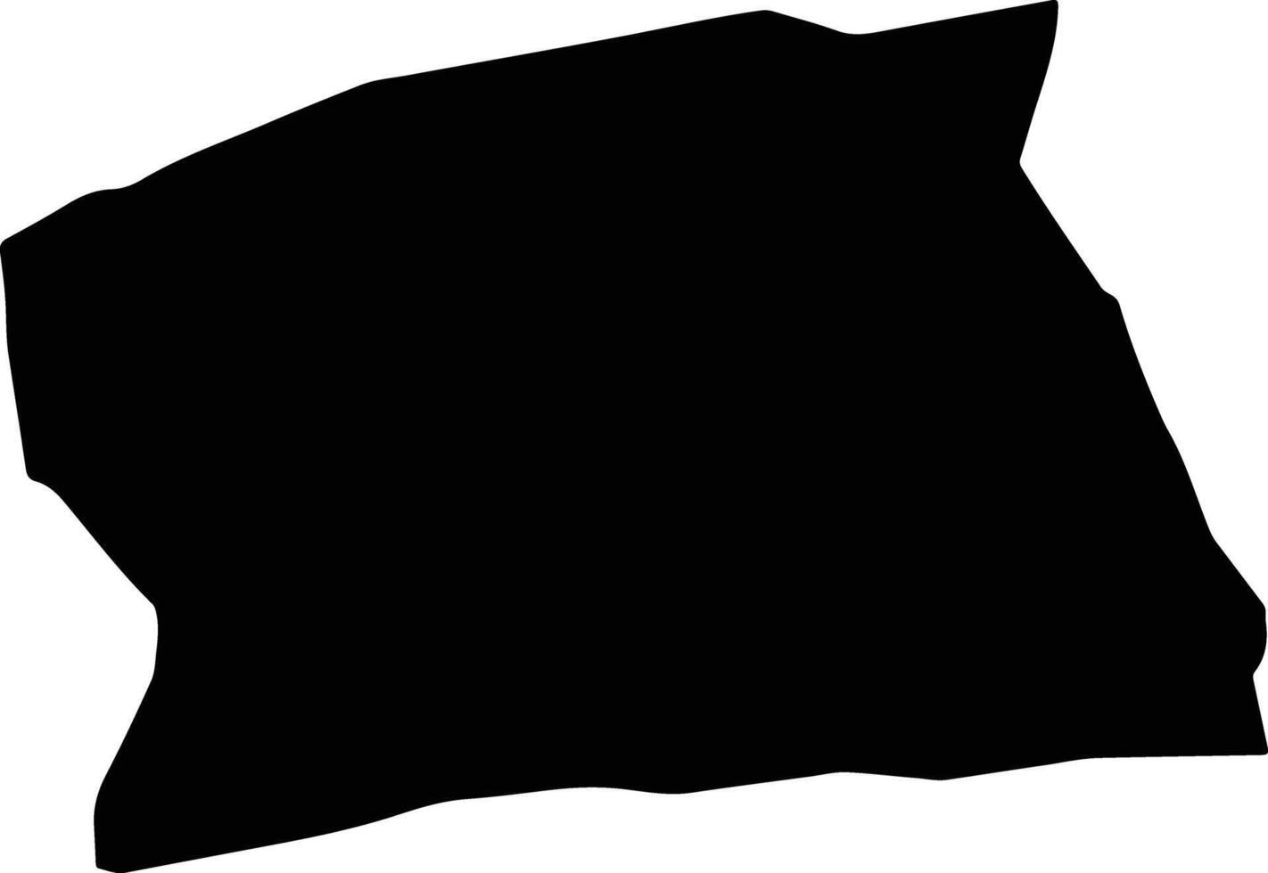 Manlai Mongolia silhouette map vector