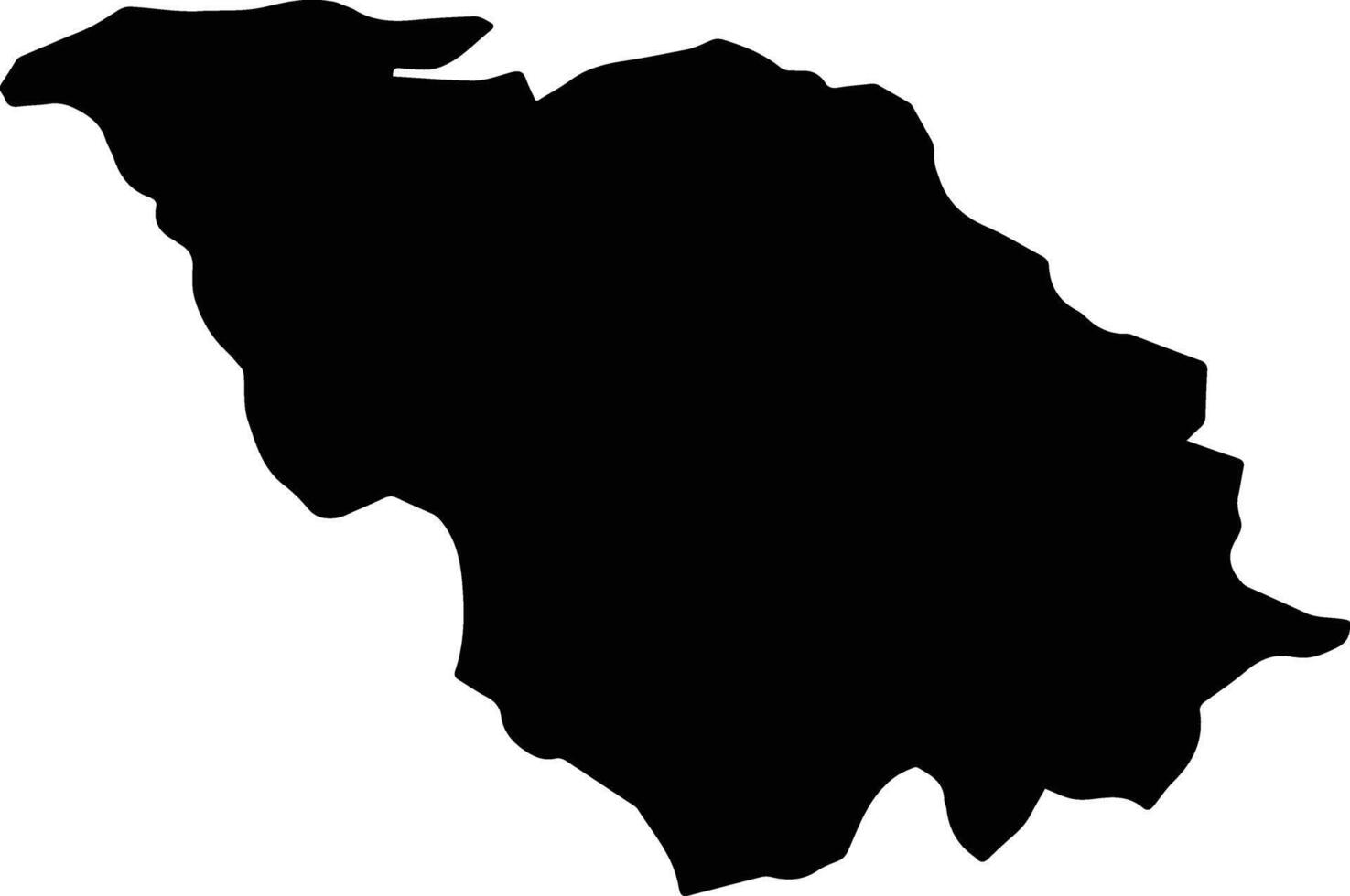 Manonyane Lesotho silhouette map vector