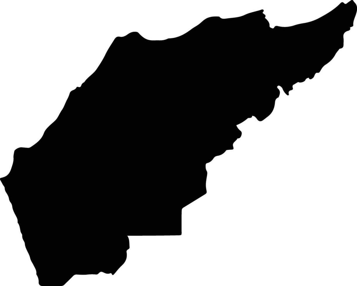 Manta Ecuador silhouette map vector