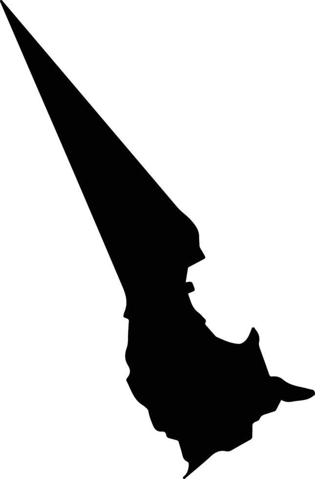 Manyatta Kenya silhouette map vector