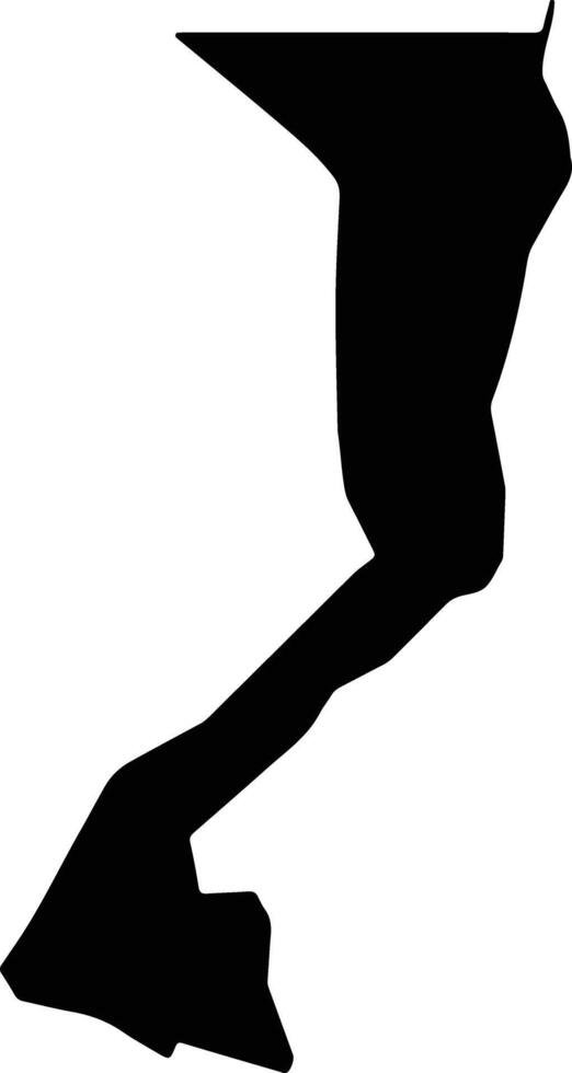 Manyo South Sudan silhouette map vector