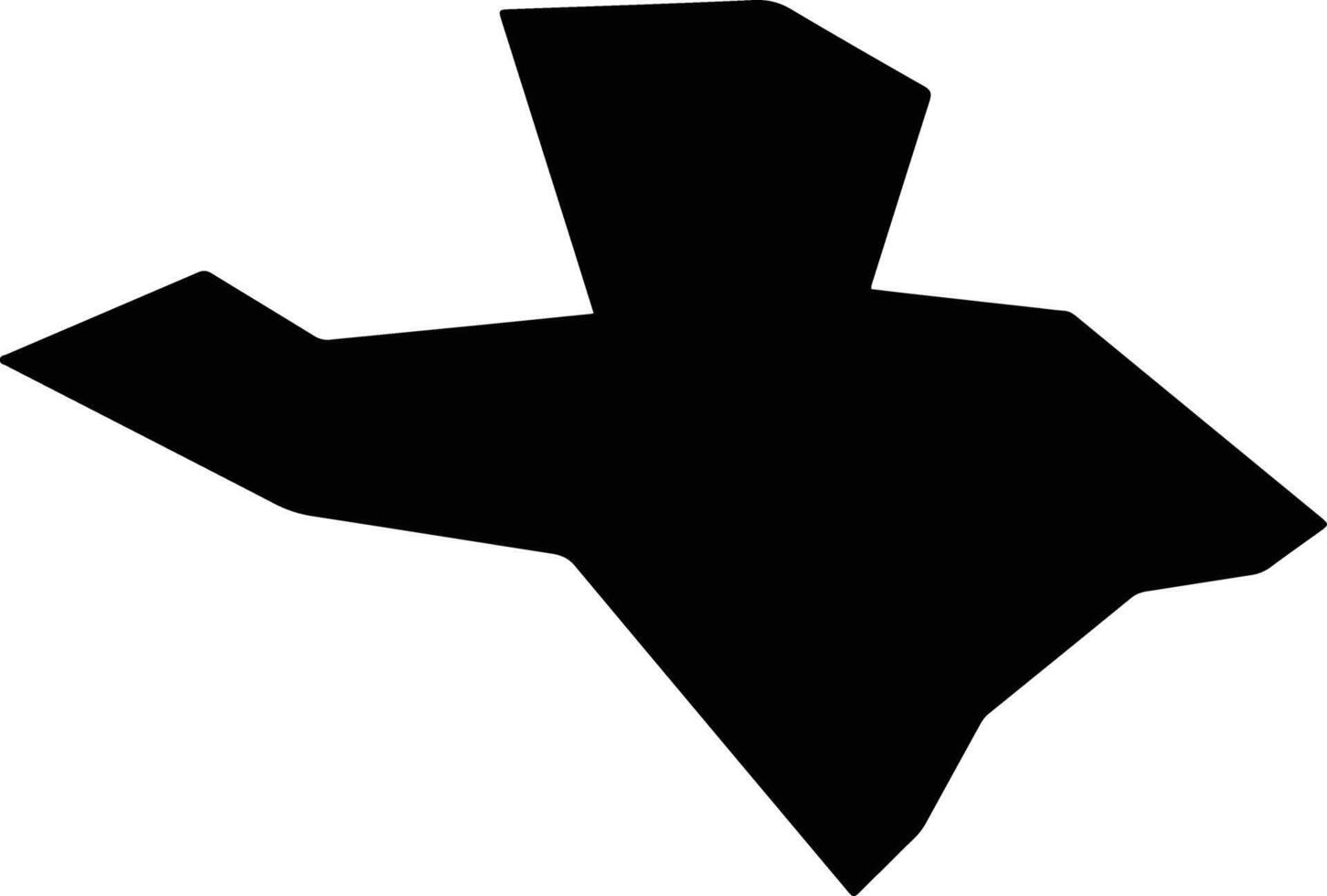 Maoxian China silhouette map vector