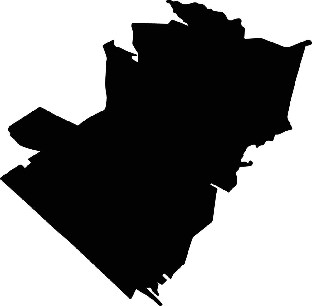 Mapastepec Mexico silhouette map vector