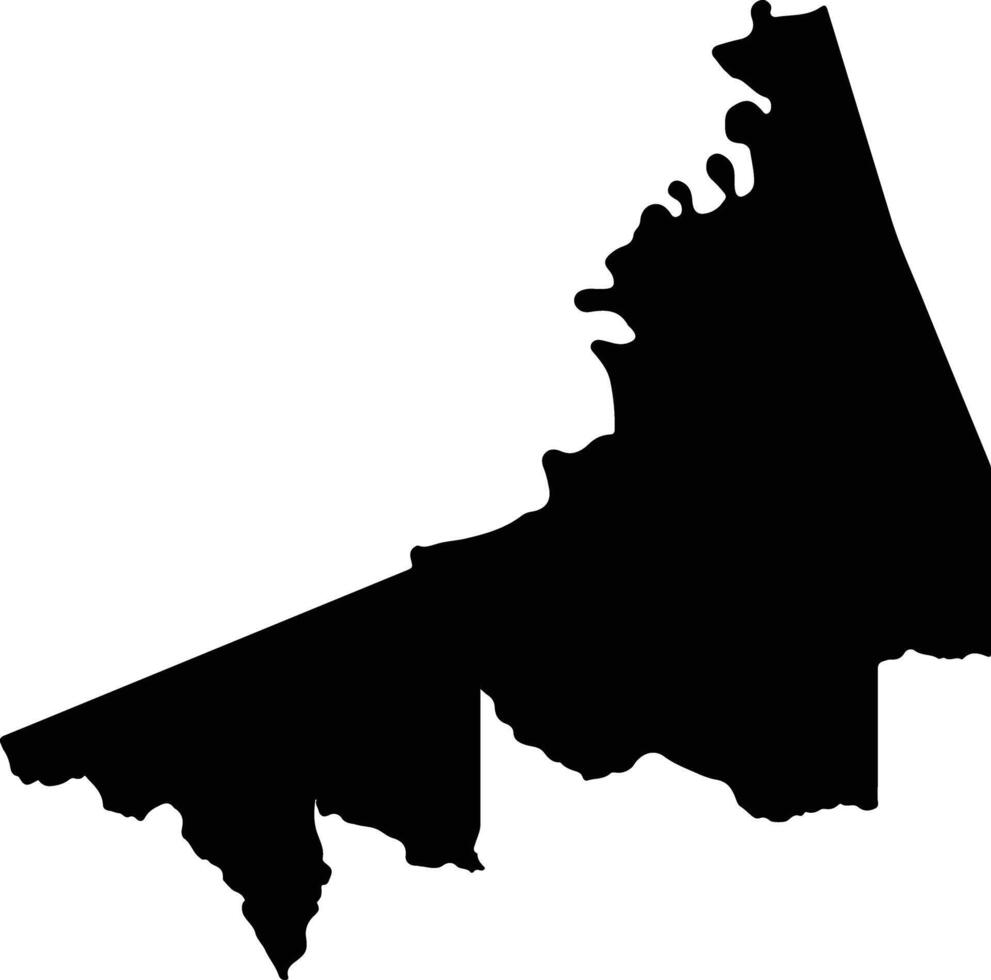 Mapiripana Colombia silhouette map vector